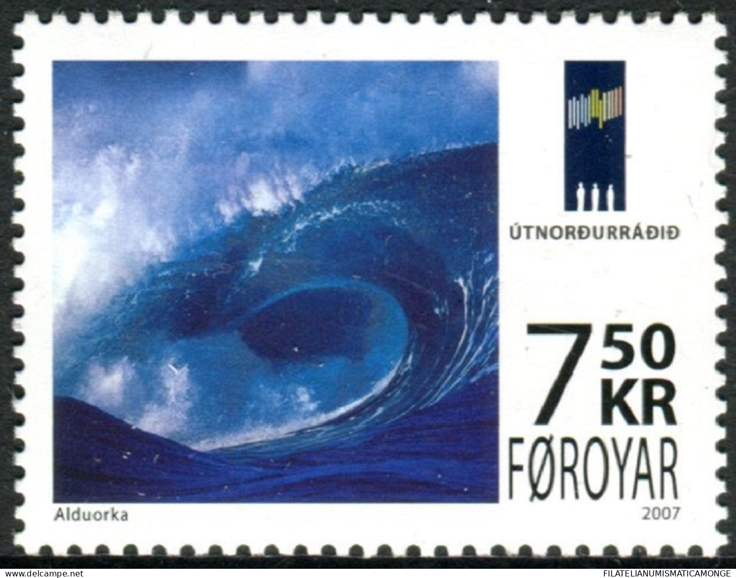 Feroe 2007 Correo 584 **/MNH Energia Renovable.  - Faroe Islands