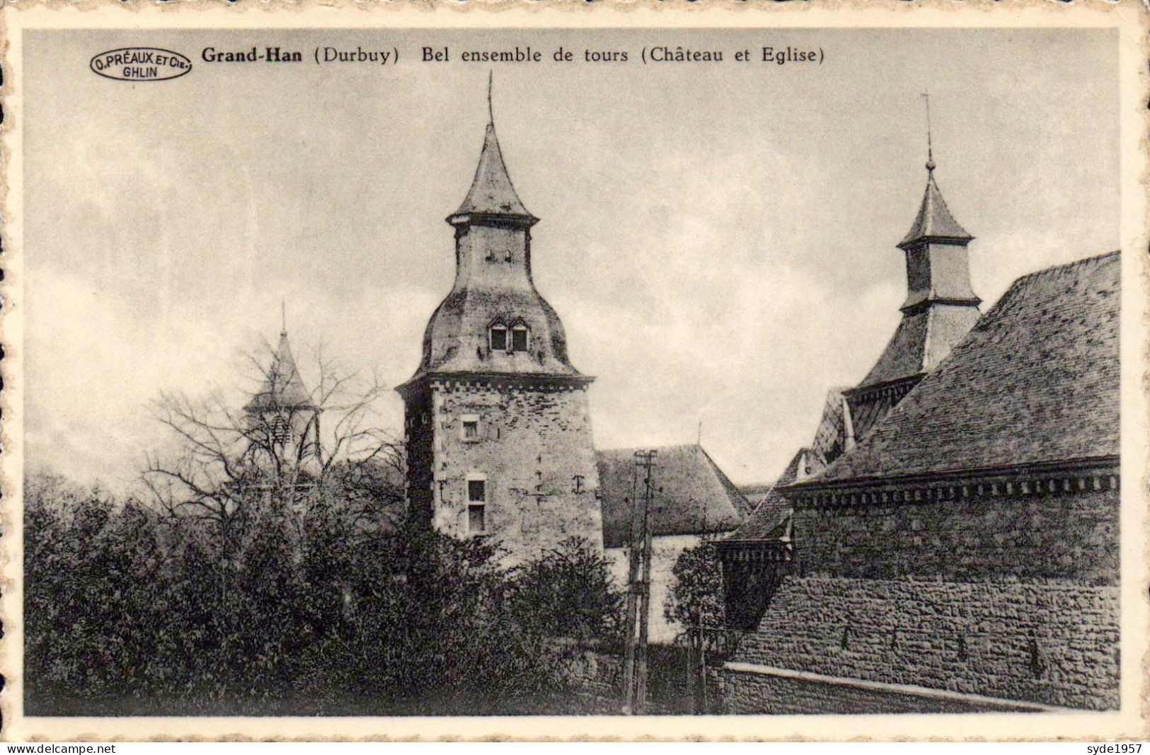 GRAND-HAN (DURBUY) - Bel Ensemble De Tours (Château Et Eglise) - Durbuy