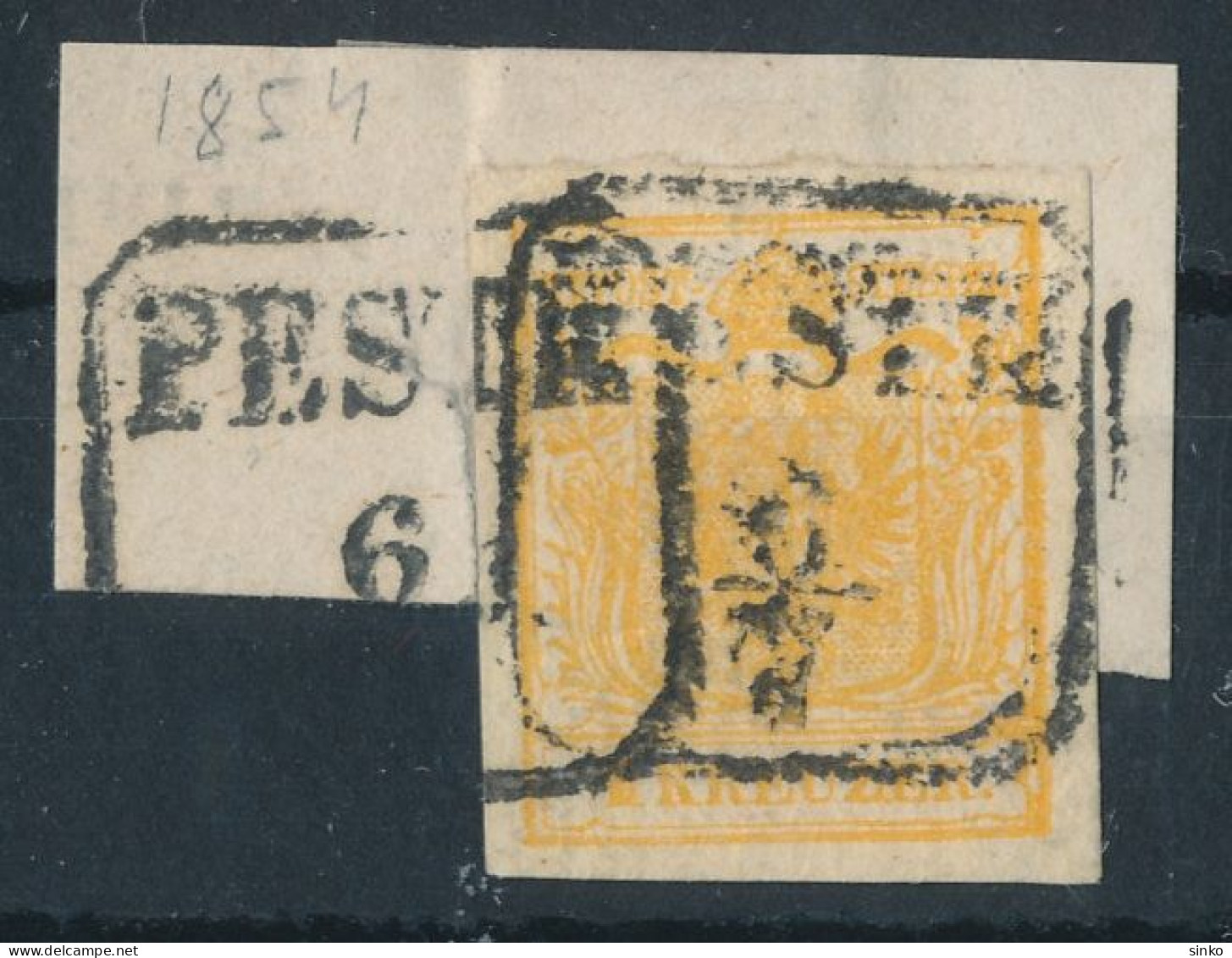 1850. Typography 1kr, PESTH - ...-1867 Préphilatélie