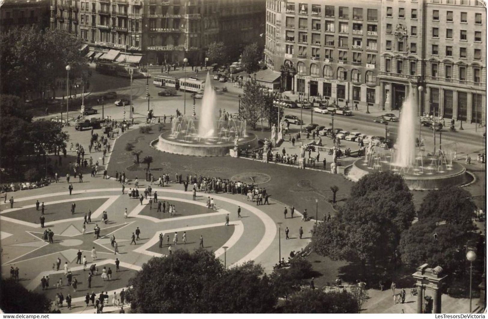 ESPAGNE - Barcelona - Plaza Cataluña - Animé - Carte Postale - Barcelona