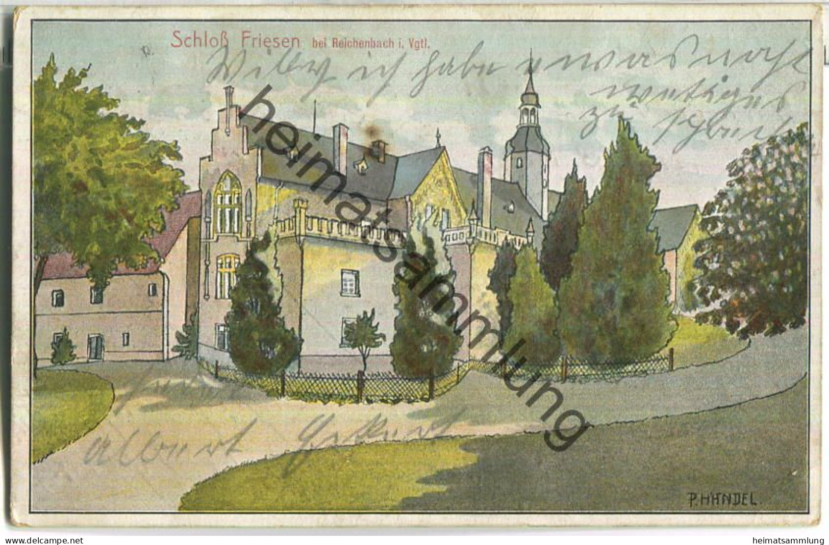 Reichenbach Im Vogtland - Schloss Friesen - Signiert H. Händel - Reichenbach I. Vogtl.
