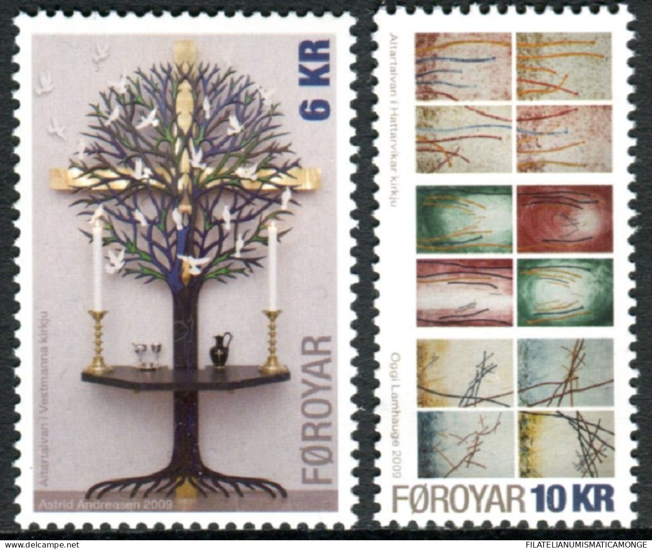 Feroe 2009 Correo 681/2 **/MNH Navidad 2009   (2 Sellos)   - Faroe Islands