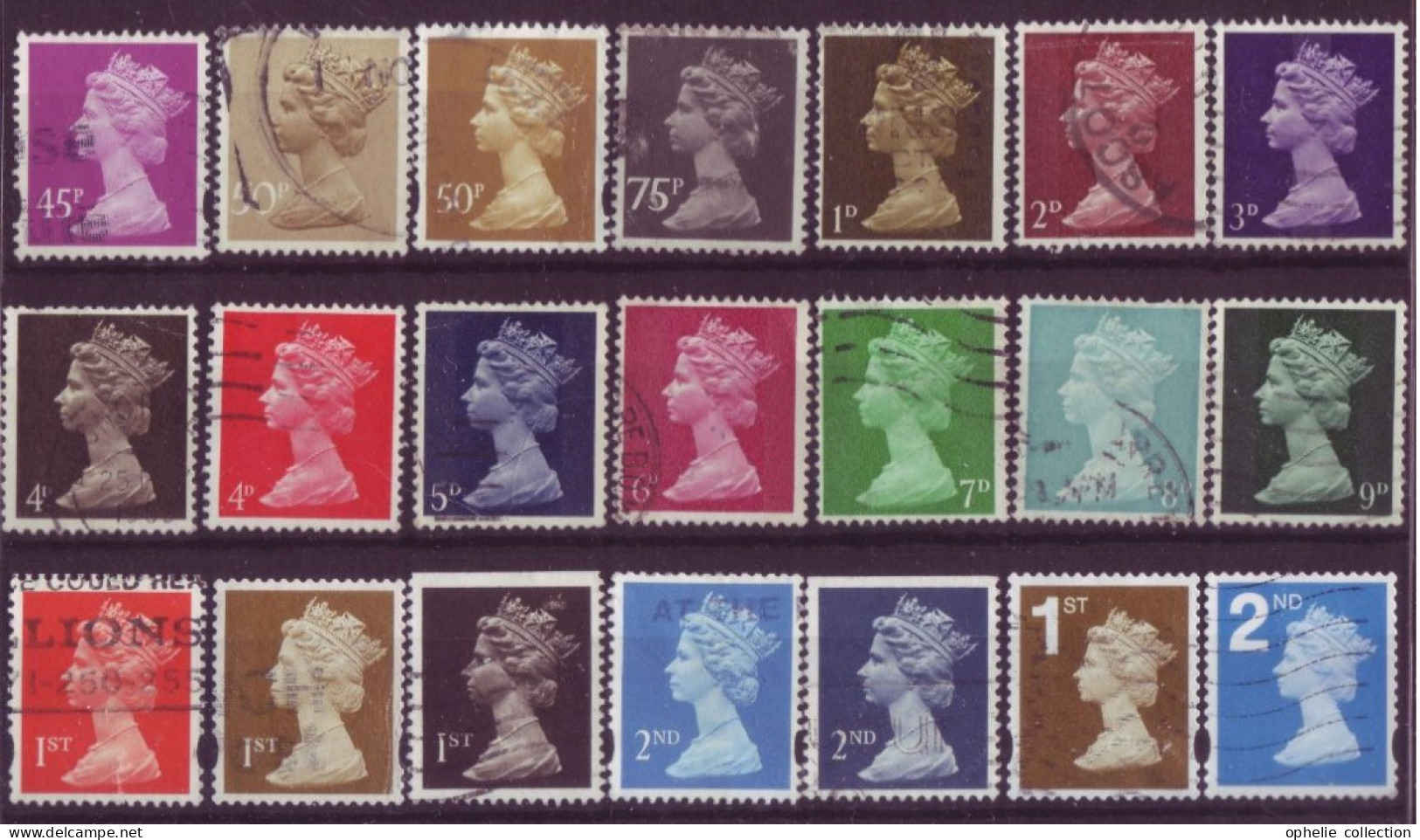 Angleterre - Queen Elisabeth II - 21 Timbres Différents - 6983 - Autres & Non Classés