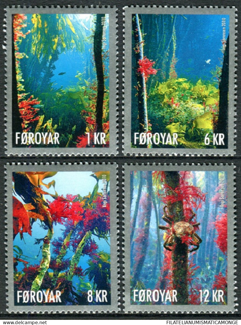 Feroe 2010 Correo 683/86 **/MNH Fondos Marinos De La Isla  (4 Sellos)  - Féroé (Iles)