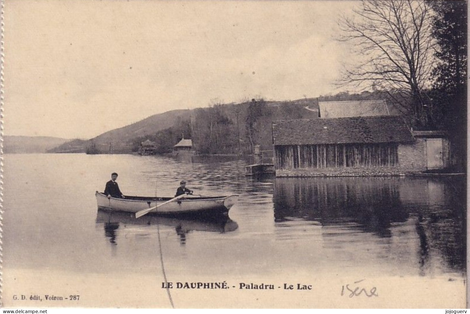 Paladru Le Lac ( Barque , Près De Charavines, éditeur à Voiron - Paladru