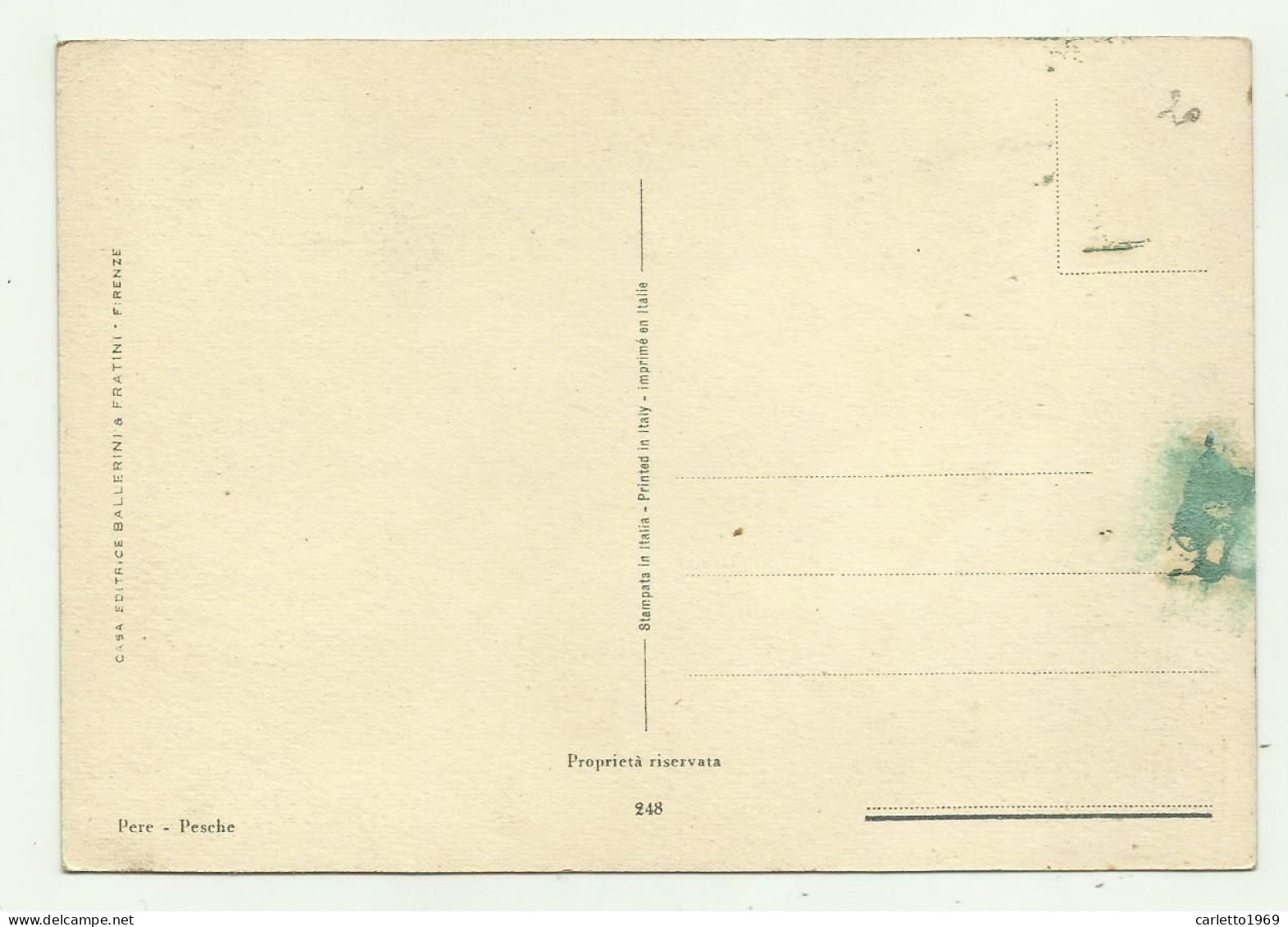 PERE - PESCHE - ILLUSTRATA C.CHIOSTRI - NV FG - Chiostri, Carlo