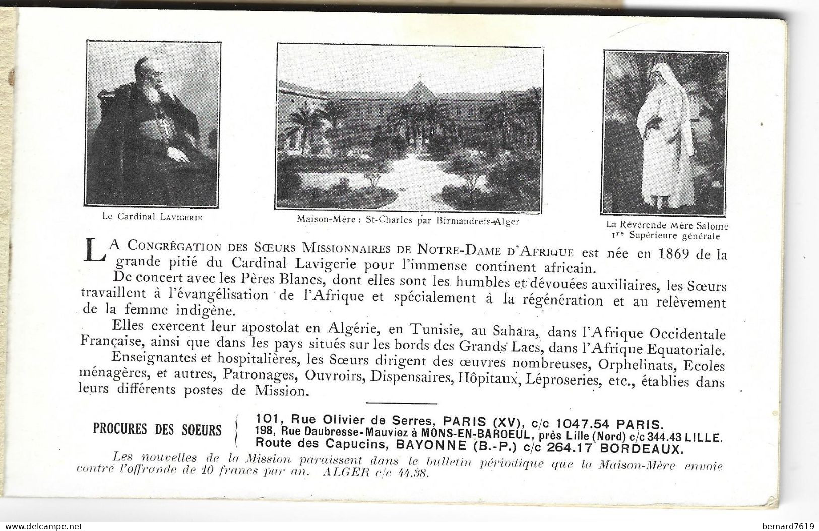 Tunisie - Carnet 10 Cartes- Soeurs Missionnaires De Notre Dame D'afrique Par Birmandreis -tunis- Carthage-kairouan - Tunisie