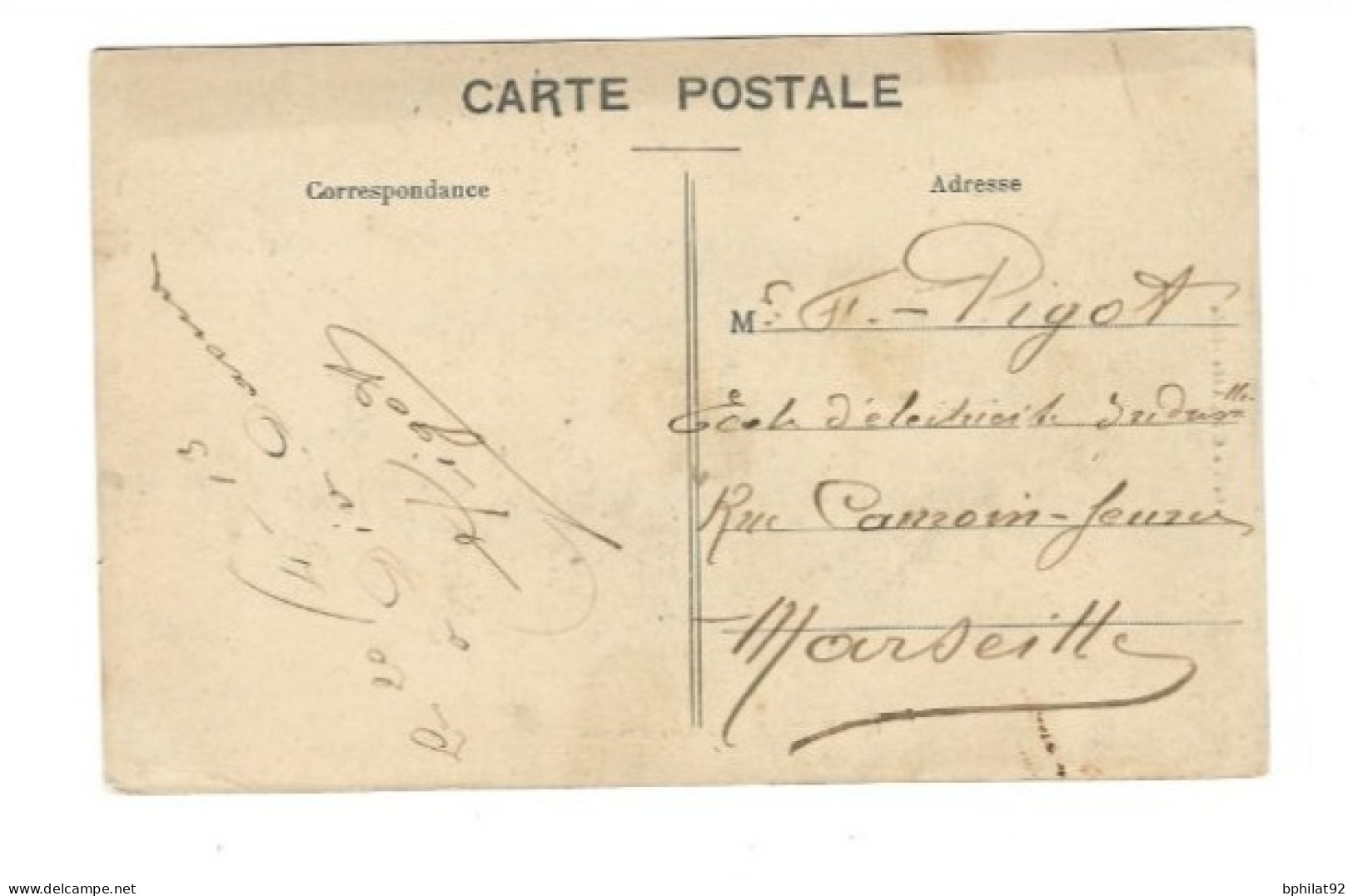 !!! ETHIOPIE, CARTE POSTALE 1913 DEPUIS DIRE DAWA POUR MARSEILLE ( FRANCE) - Ethiopie