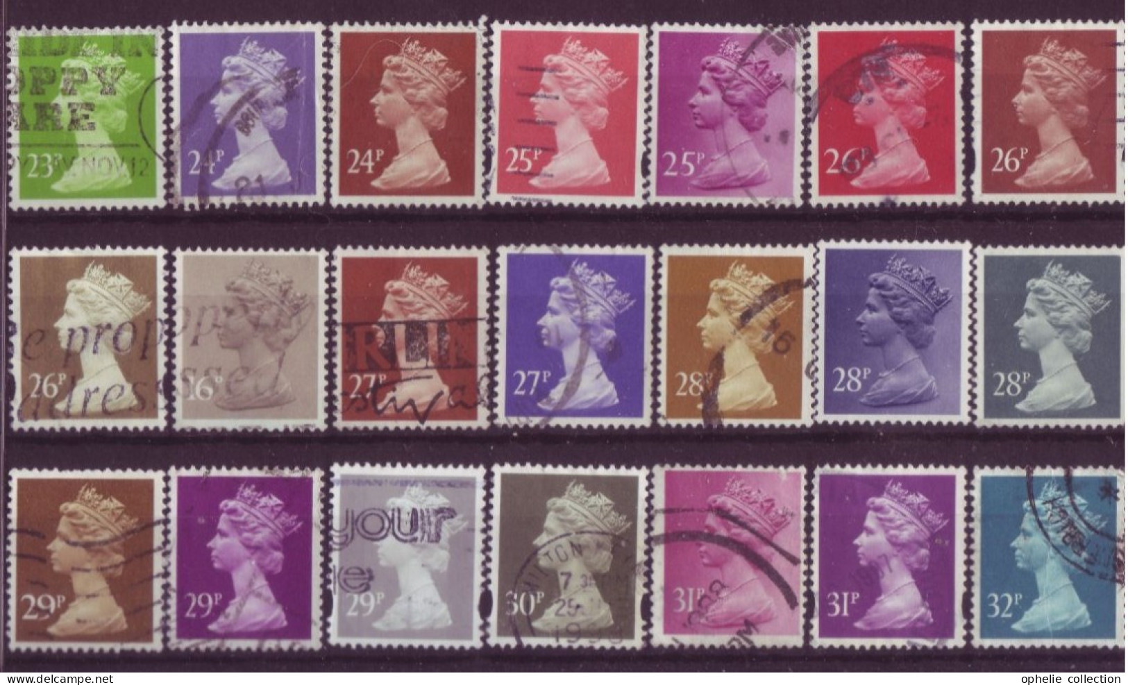 Angleterre - Queen Elisabeth II - 21 Timbres Différents - 6985 - Autres & Non Classés