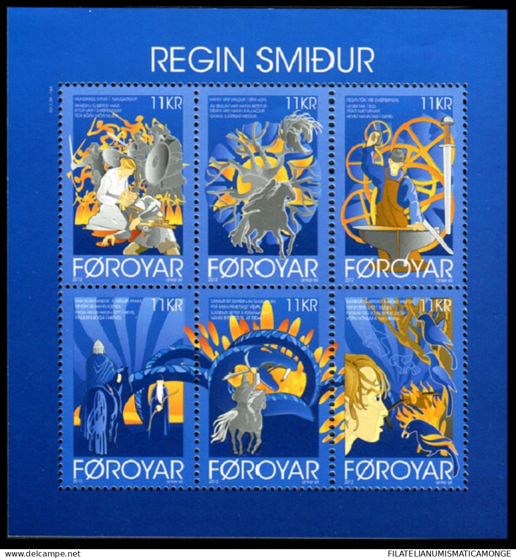 Feroe 2012 Hojas Bloque 30 **/MNH Ptrimonio Cultural : Canciones Antiguas Nº 75 - Faroe Islands