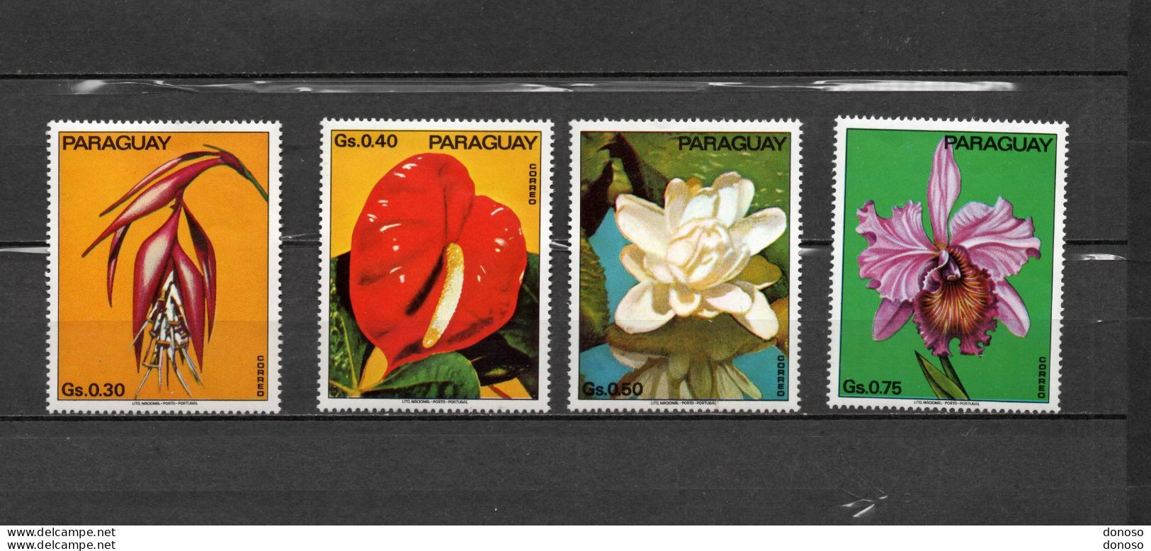 PARAGUAY 1974 Fleurs Yvert 1349-1352 NEUF** MNH - Paraguay
