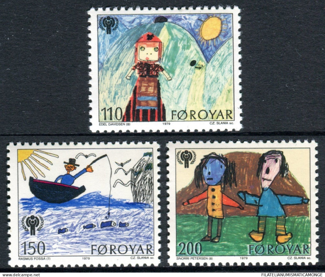 Feroe 1979 Correo 39/41 **/MNH Año Internacional Del Niño (3 Sellos)  - Faroe Islands