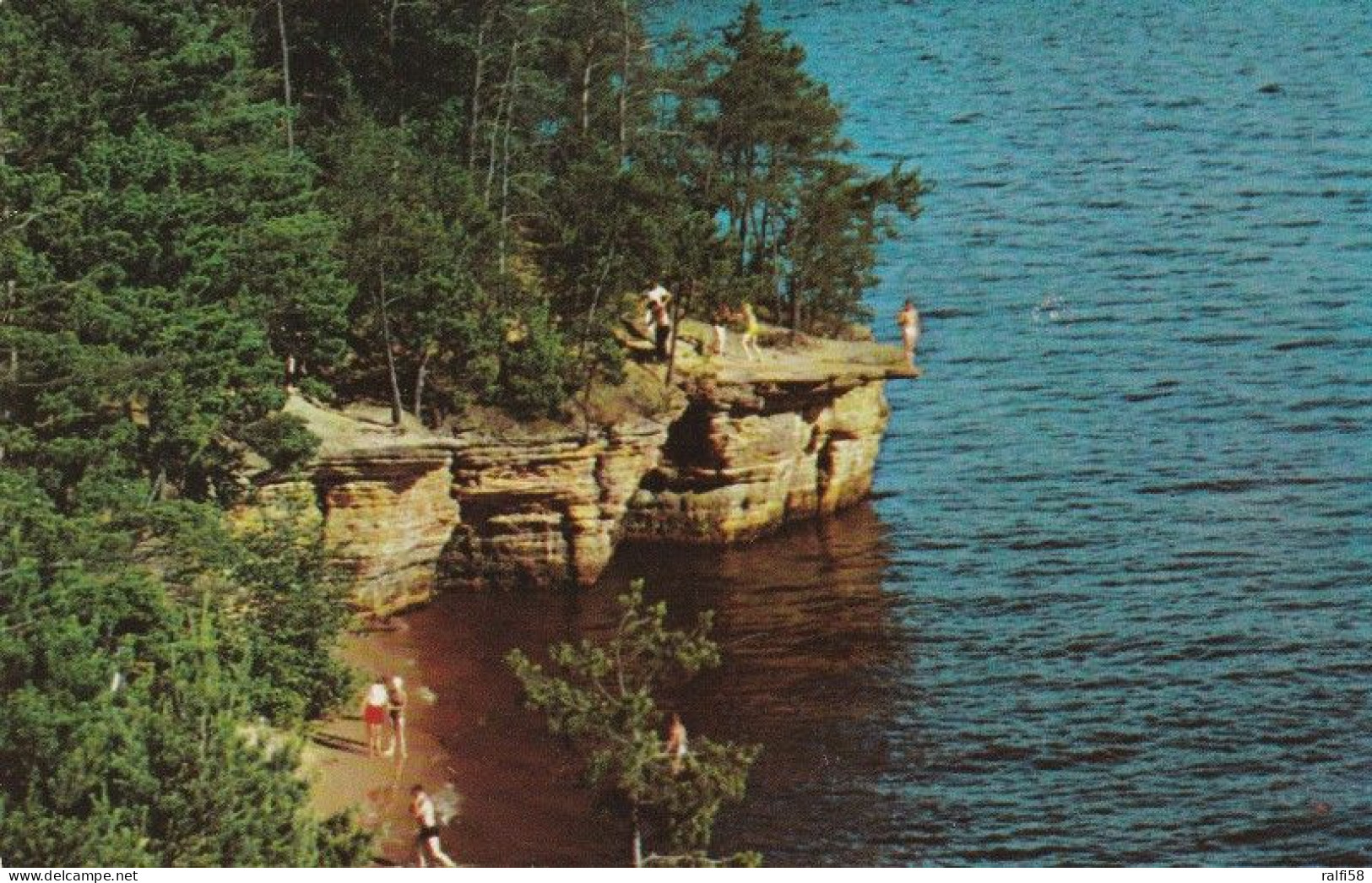 1 AK USA / Wisconsin * View Of The Wisconsin River Takenfrom Atop High Rock - Bei Wisconsin Dells Eine Kleinstadt * - Otros & Sin Clasificación