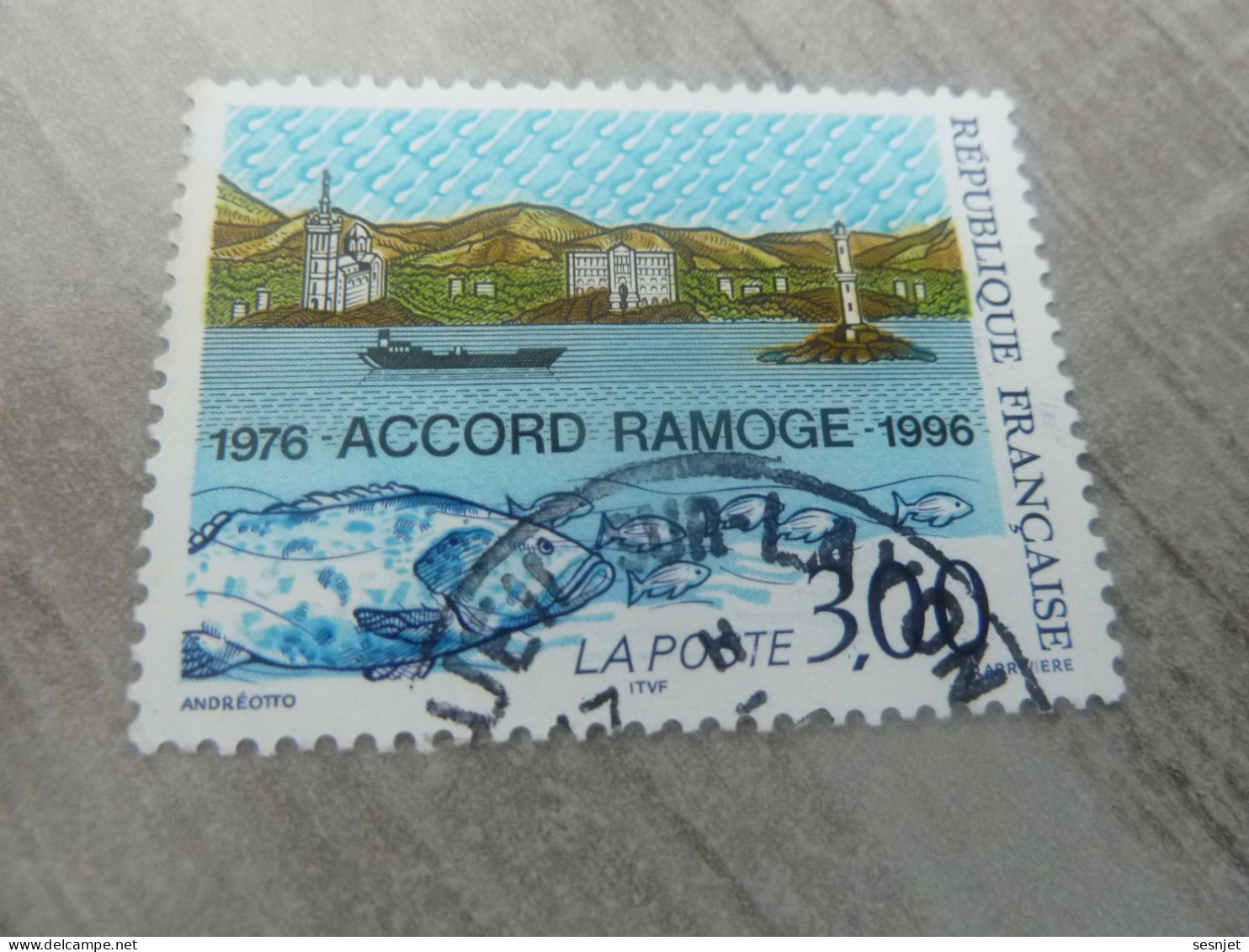 20ème Anniversaire De L'Accord Ramoge - 3f.- Yt 3003 - Multicolore - Oblitéré - Année 1996 - - Usados