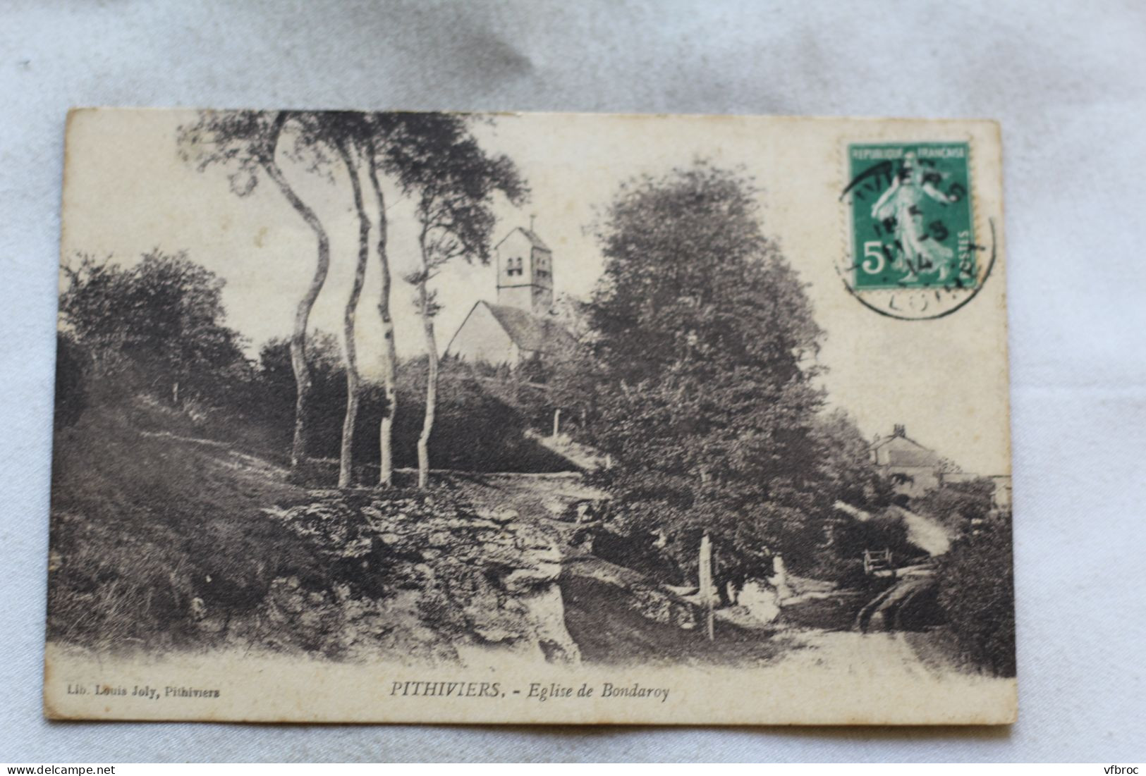N400, Cpa 1914, Pithiviers, église De Bondaroy, Loiret 45 - Pithiviers