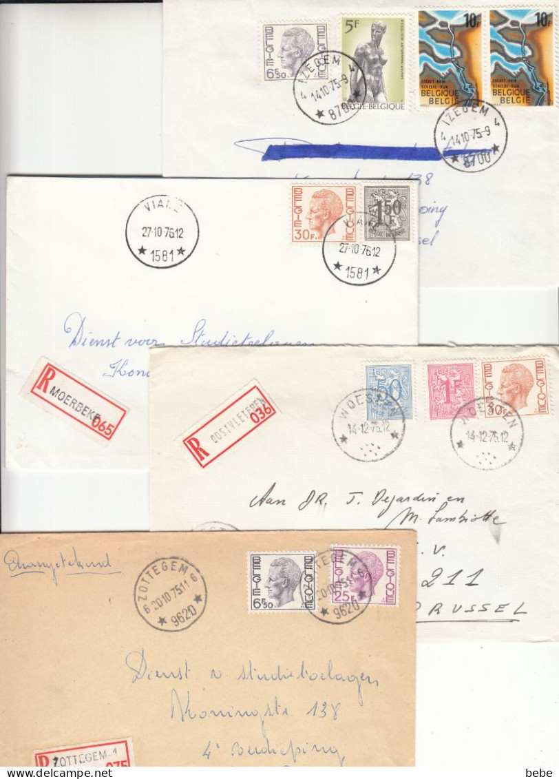 ELSTRÖM 49 LETTRES RECOMMANDE AVEC OBLITERATIONS RELAIS