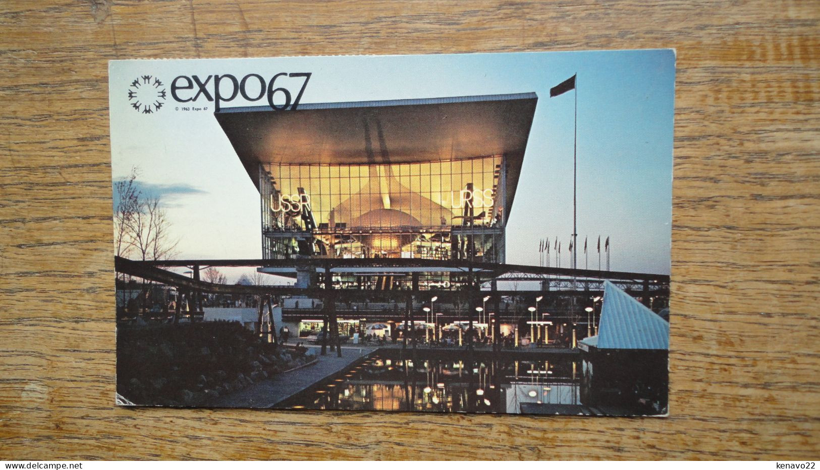 Canada , Monréal , Expo67 , Le Pavillon De L'union Sovietique "" Beaux Timbres De L'expo67 Assez Rare Avec La Carte "" - Montreal