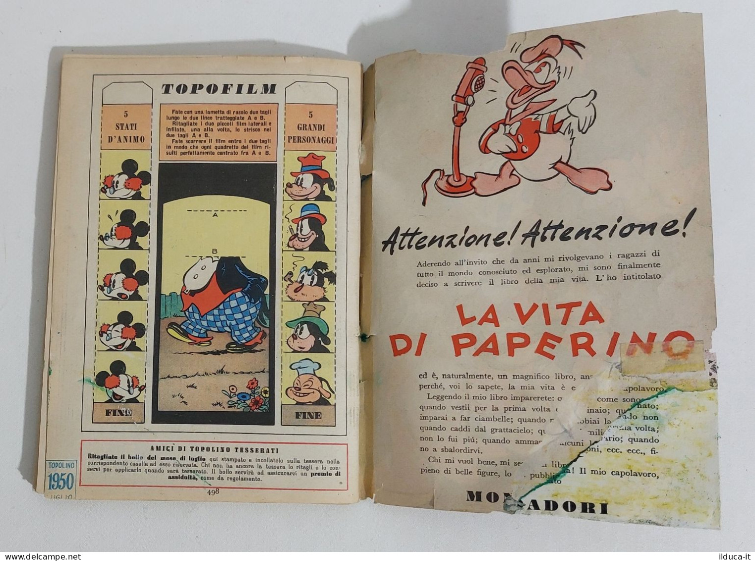 61000 TOPOLINO libretto n. 17 - Mondadori 1950