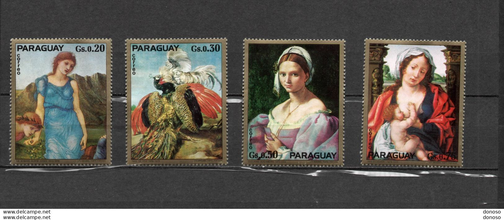 PARAGUAY 1987 Peintures Du Musée Gulbenkian De Lisbonne Yvert 1369-1373 NEUF** MNH - Paraguay