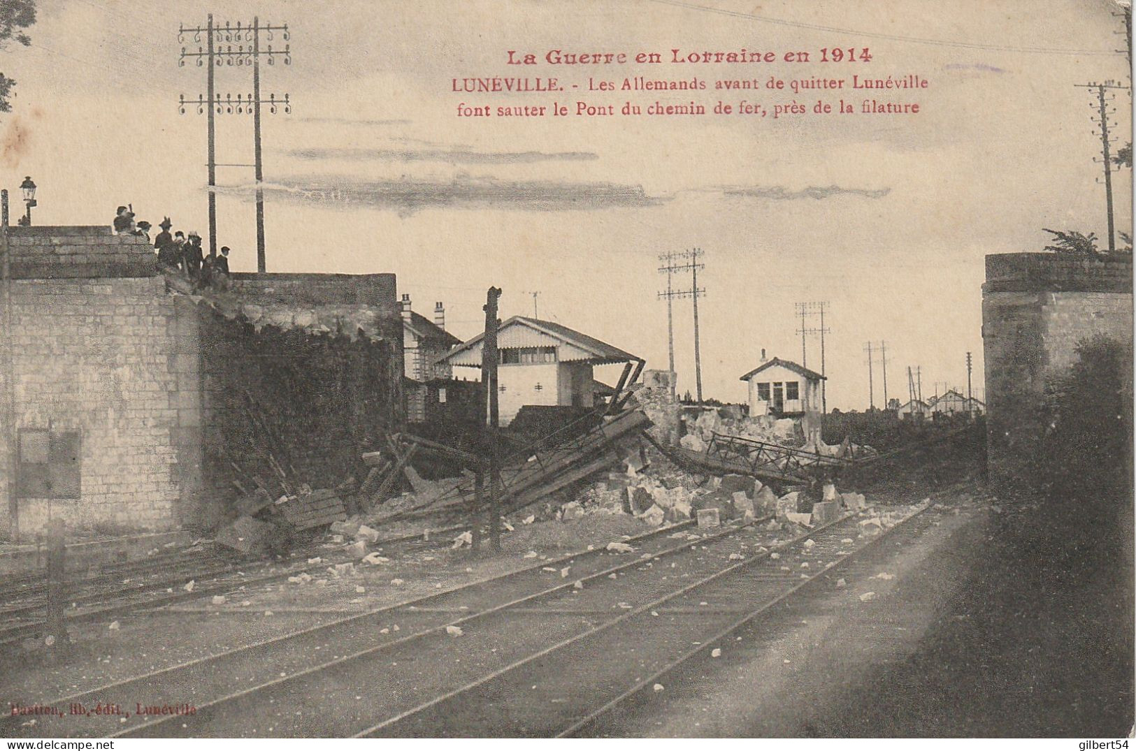 LUNEVILLE -54- Le Pont Du Chemin De Fer Près De La Filature. - Luneville