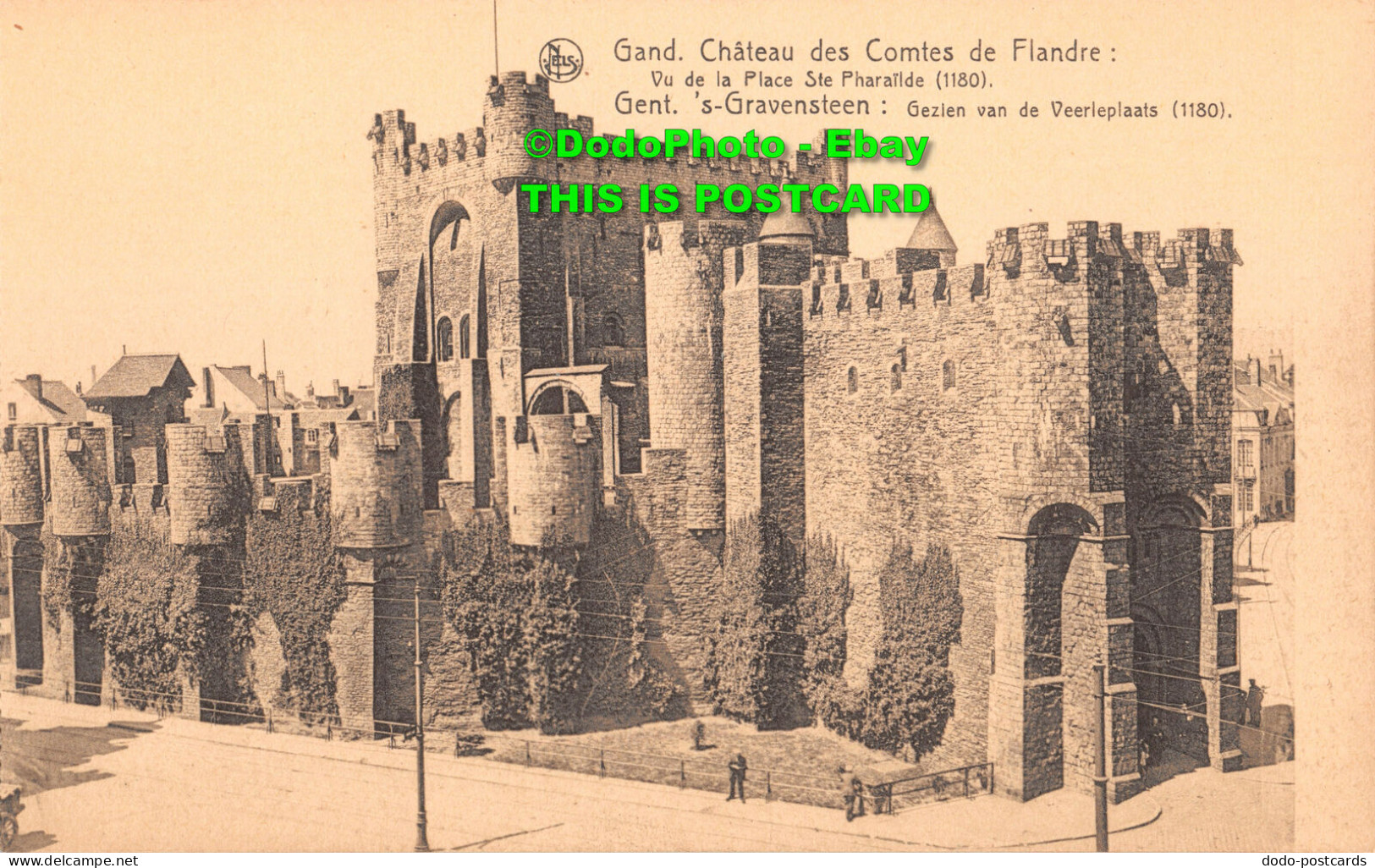 R377222 Gand. Chateau Des Comtes De Flandre. Vu De La Place Ste. Pharailde. Fran - Welt