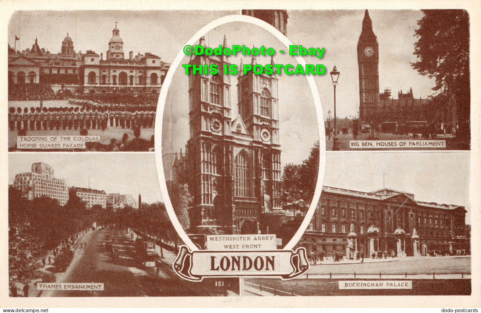 R377128 London. Big Ben. Houses Of Parliament. Buckingham Palace. Multi View - Autres & Non Classés