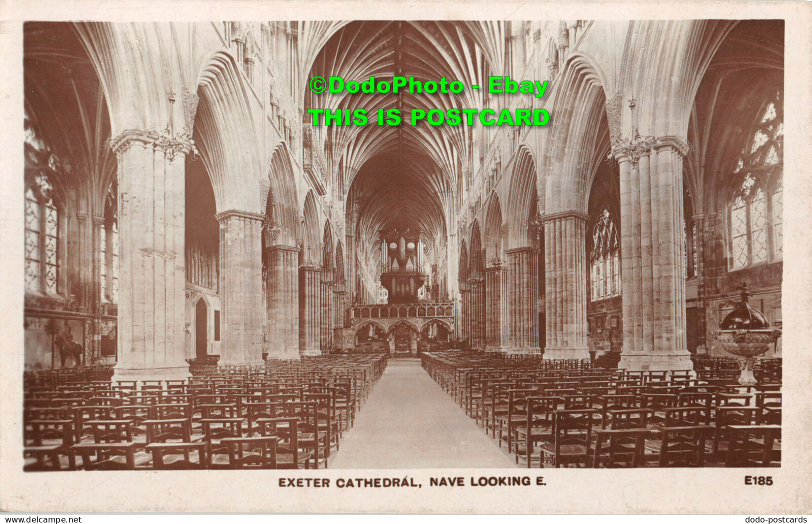 R377227 Exeter Cathedral. Nave Looking E. A. R. Jerman - Welt