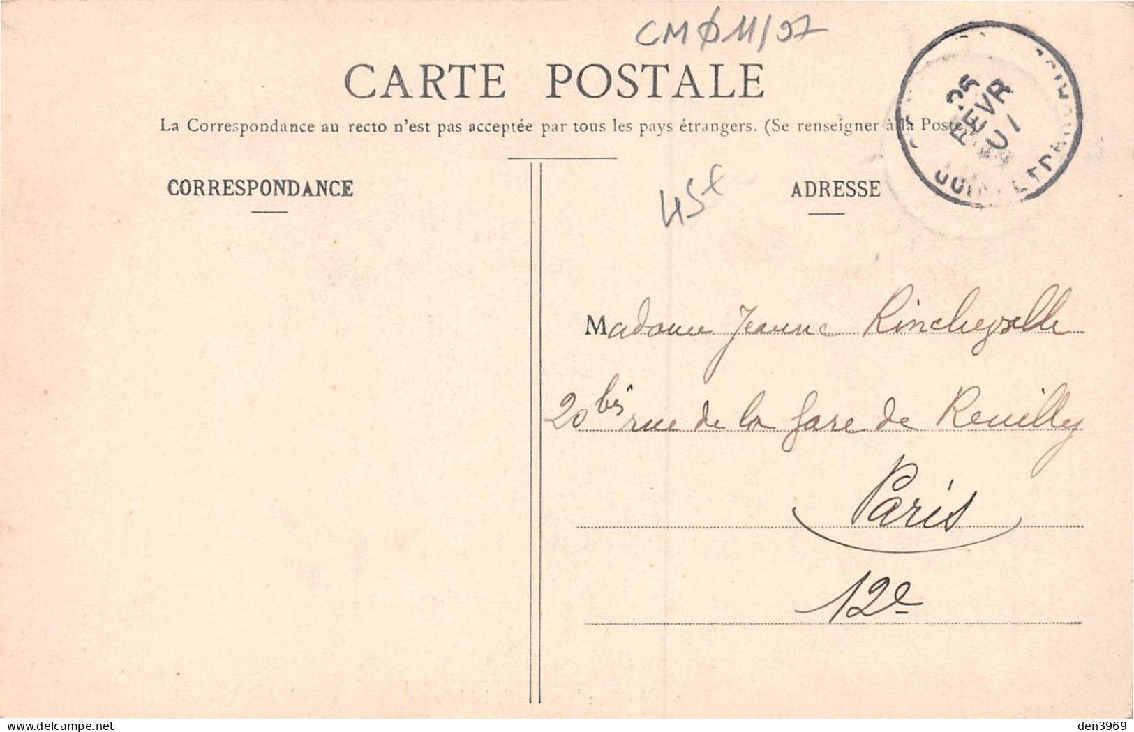 Afrique - GUINEE Française - Simon Fétiche Landouman - Voyagé 1907 (2 Scans) - French Guinea