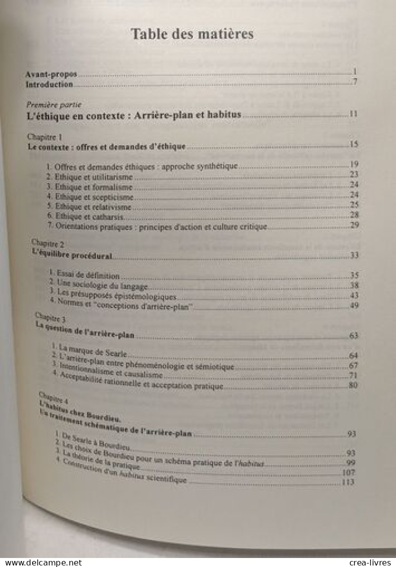 Normes Et Contextes: Les Fondements D'Une Pragmatique Contextuelle (Europaea Memoria) - Politica