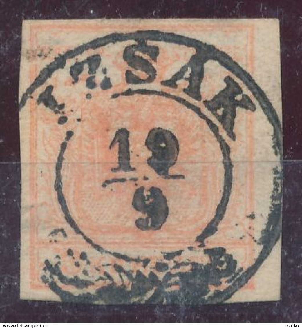 1850. Typography 3kr, IZSAK - ...-1867 Prephilately