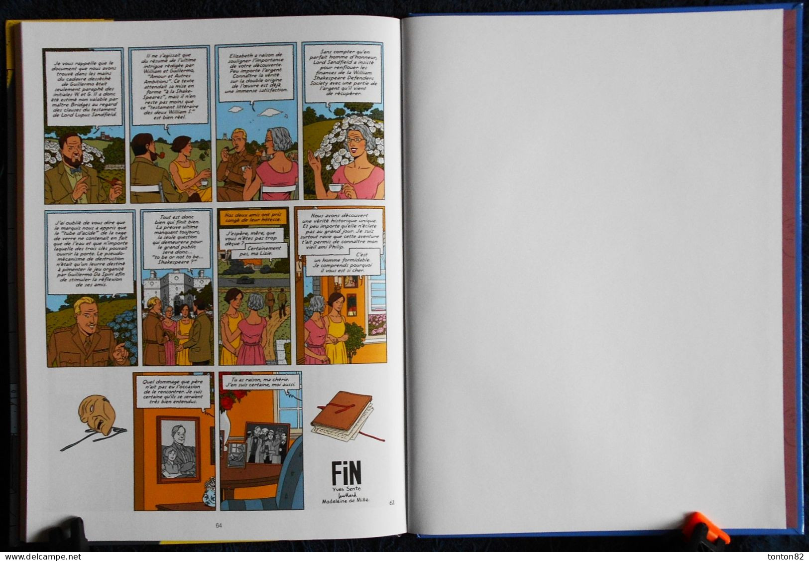 Yves Sente - André Julliard - Le testament de Williams S. -  Éditions Blake et Mortimer - ( Édition Originale 2016 ) .