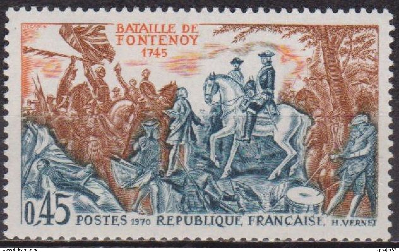 Série Historique - FRANCE - Bataille De Fontenoy - N° 1657 ** - 1970 - Nuevos