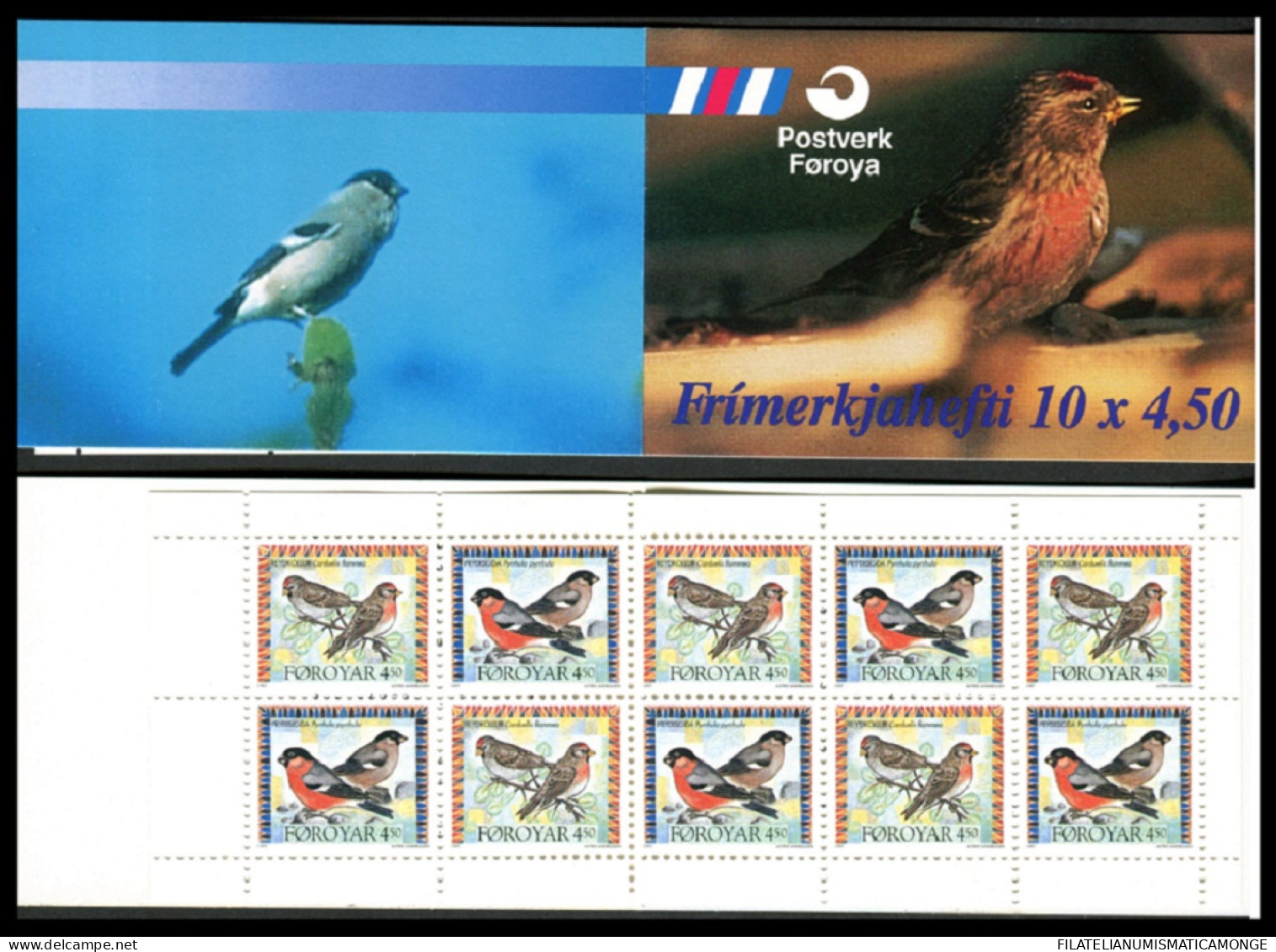 Feroe 1997 Correo 311.C **/MNH Carnet - Aves Migratorias  - Féroé (Iles)