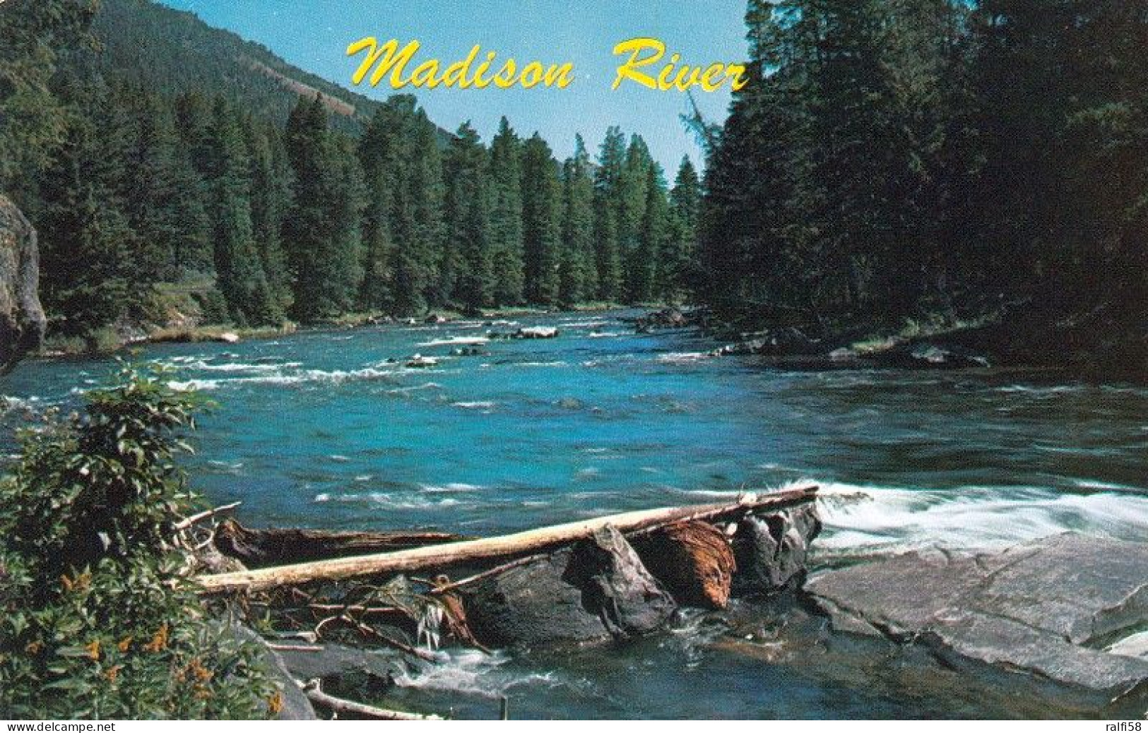 1 AK USA / Wyoming Und Montana * The Madison River Before The 1959 Earth Quake * - Altri & Non Classificati