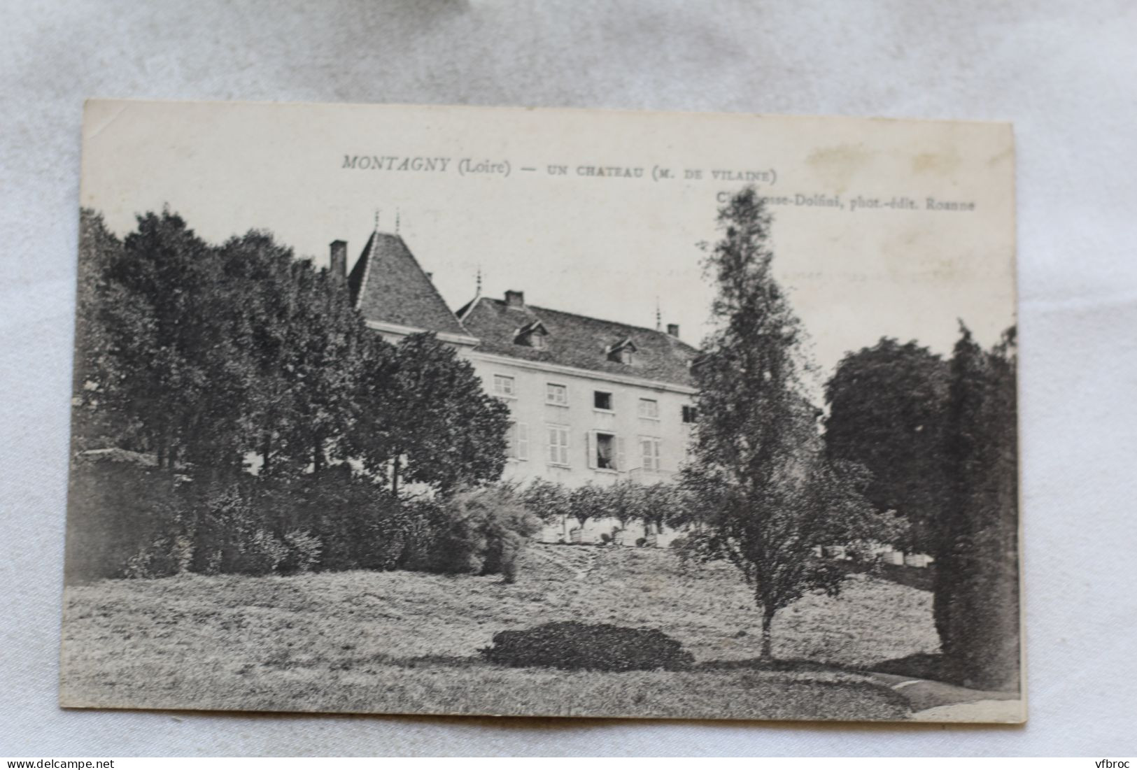 Cpa 1906, Montagny, Un Château ( De M. De Vilaine), Loire 42 - Autres & Non Classés