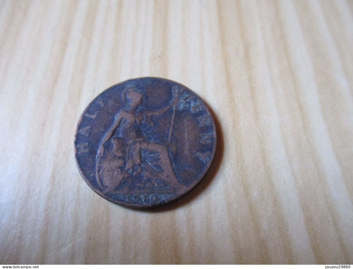 Grande-Bretagne - Half Penny Edouard VII 1910.N°216. - C. 1/2 Penny