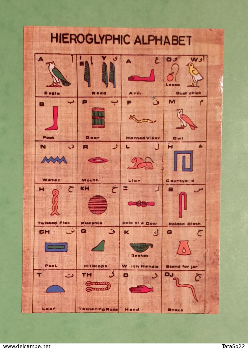 Hieroglyphic Alphabet - Papyrus In Egypt - Museums