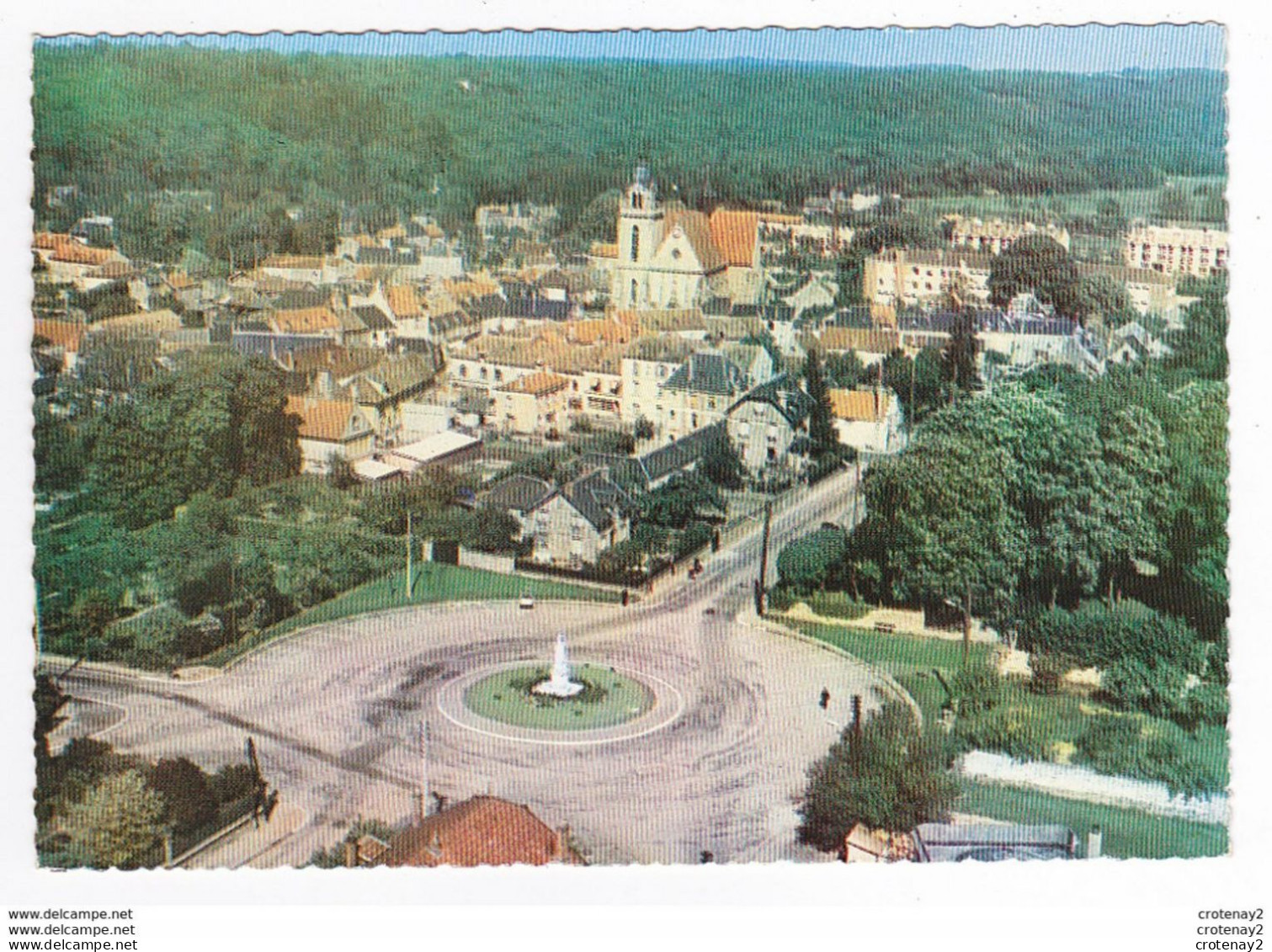 91 LIMOURS N°5K Vue D'ensemble Place Du Monument - Limours