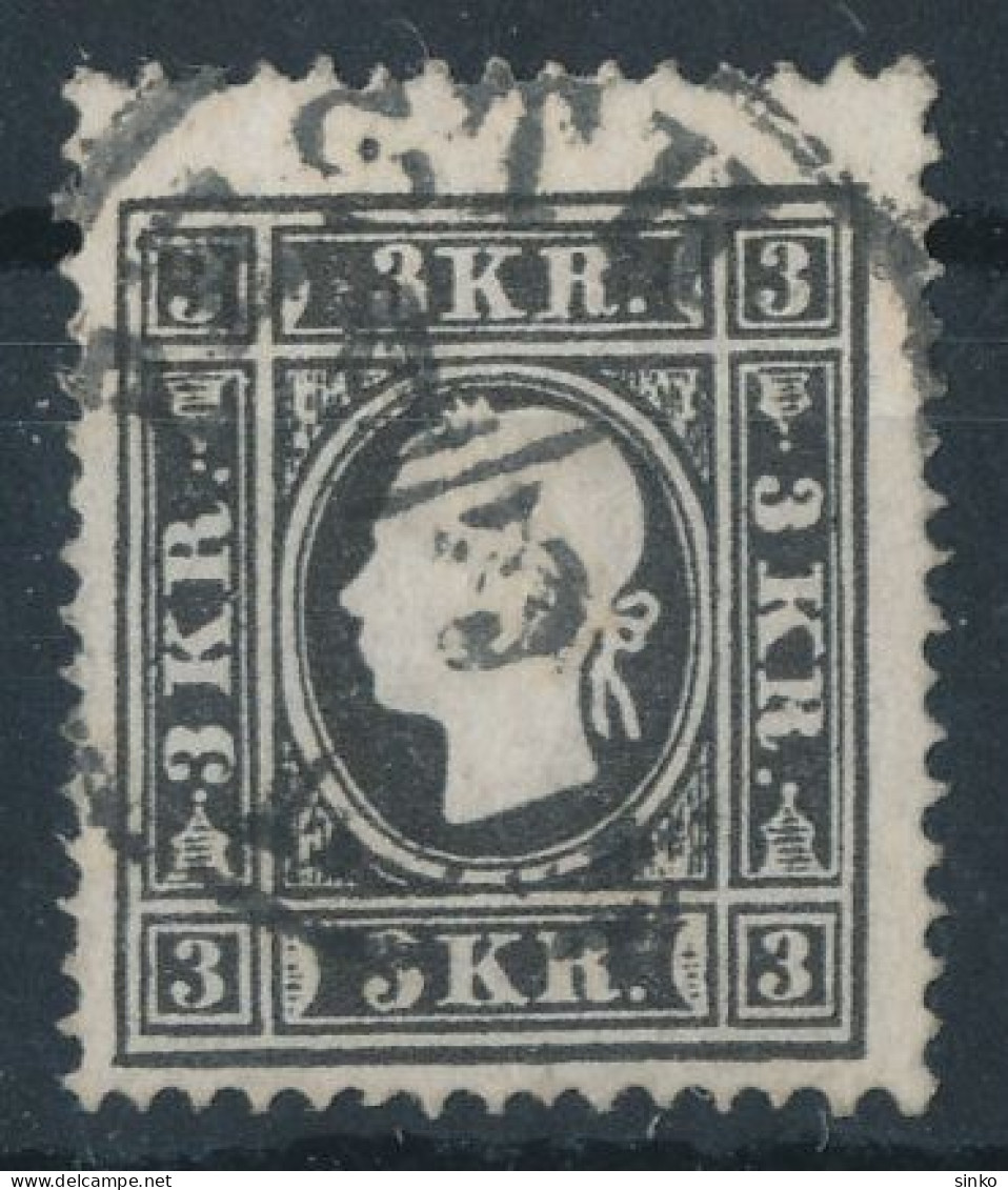 1858. Typography With Embossed Printing 3kr, PESTH - ...-1867 Prephilately