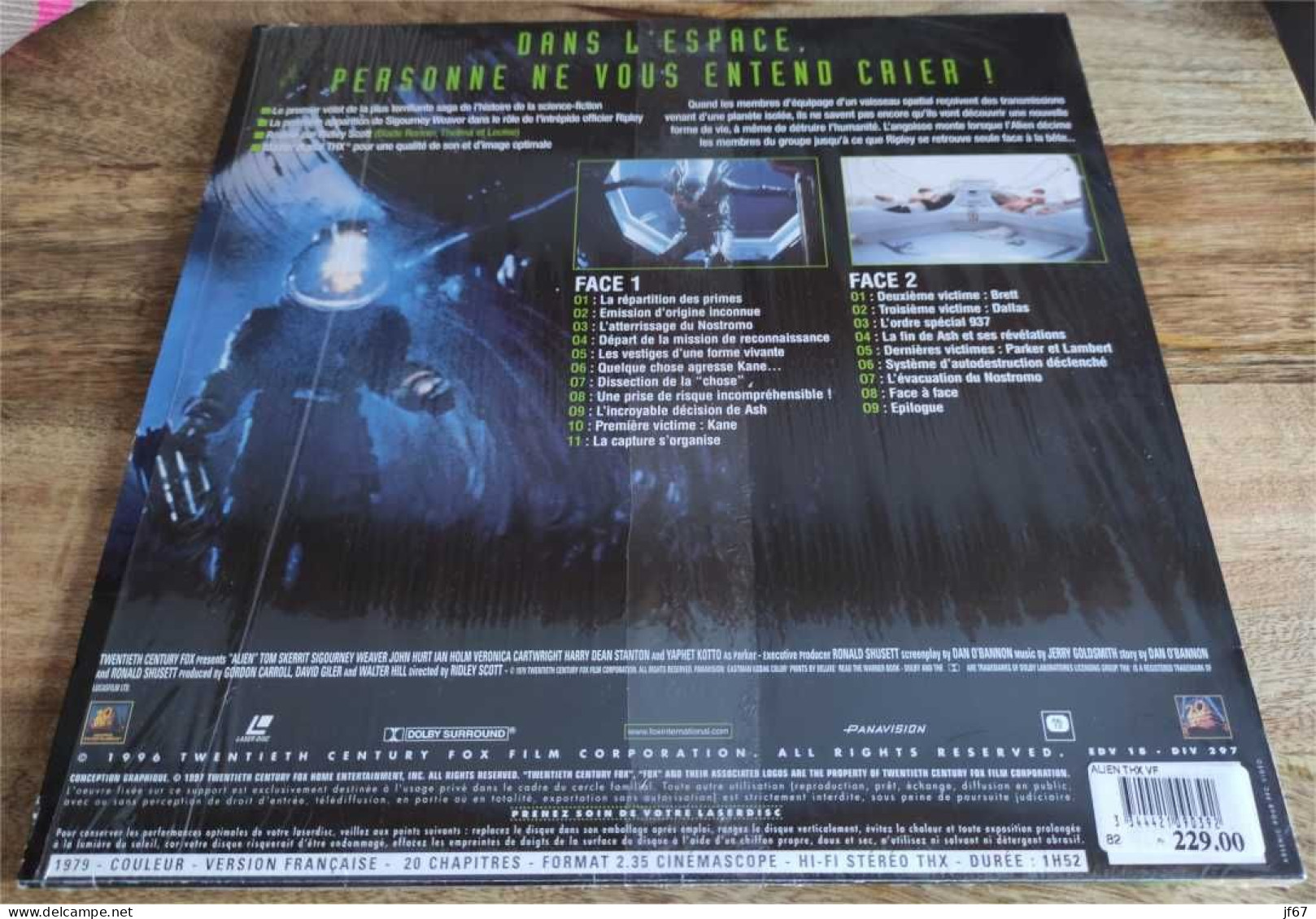 Alien Le Huitième Passager (Laserdisc THX / LD) - Sonstige Formate