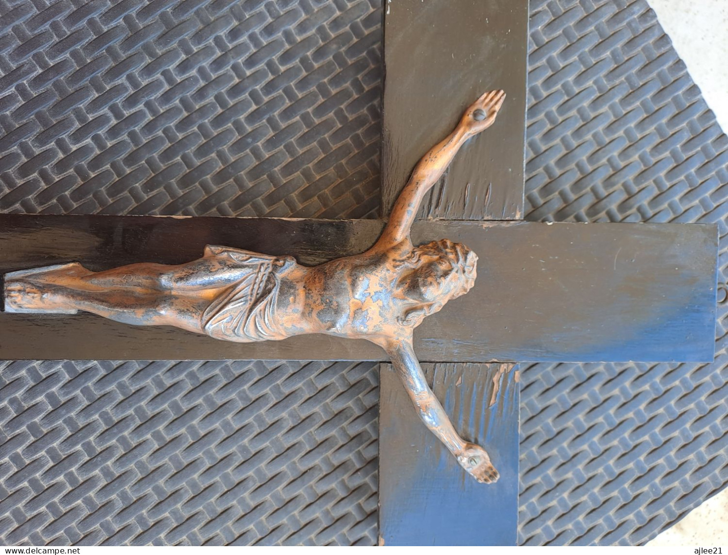 Crucifix. 60 Cm X 36 Cm. - Religious Art