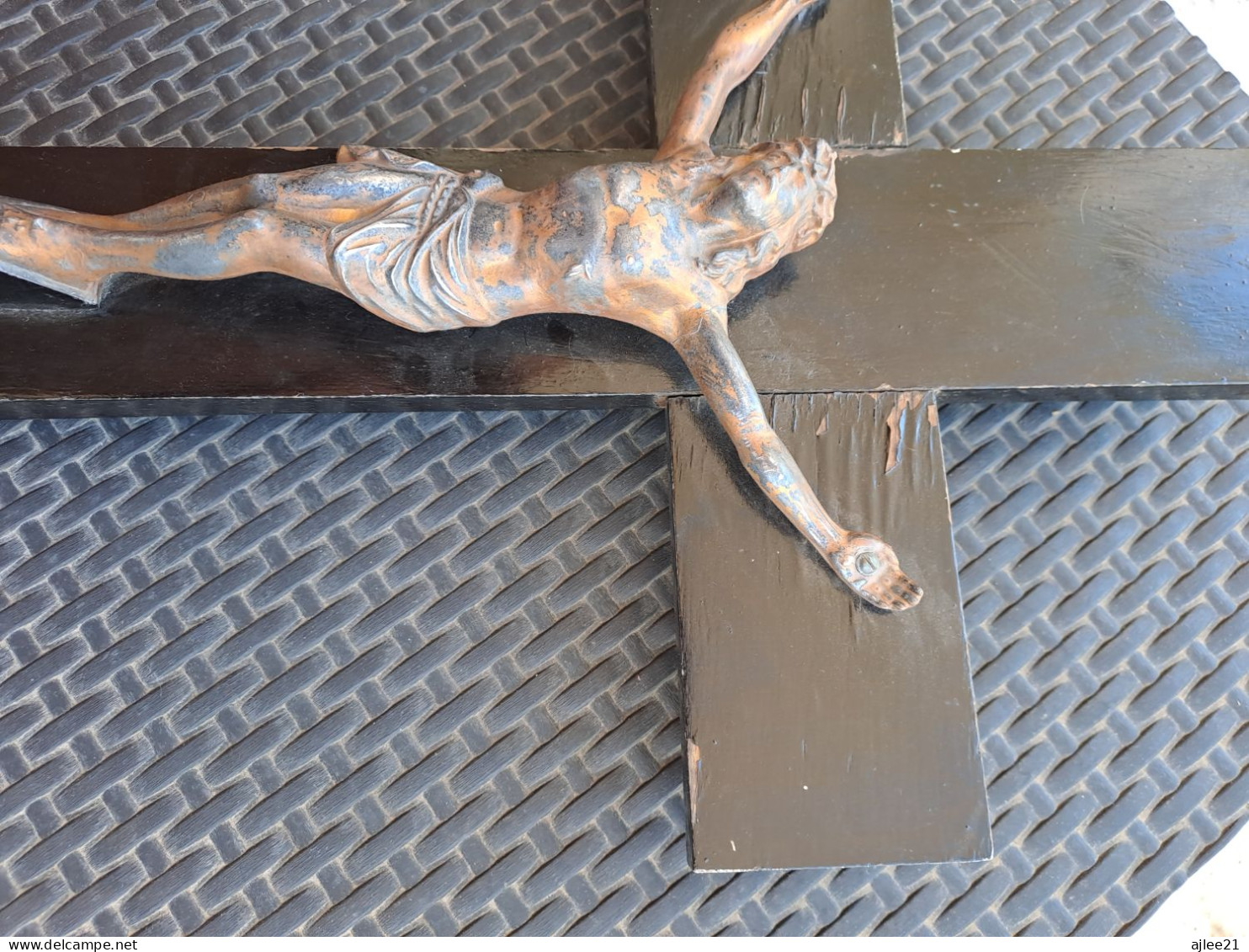 Crucifix. 60 Cm X 36 Cm. - Religious Art
