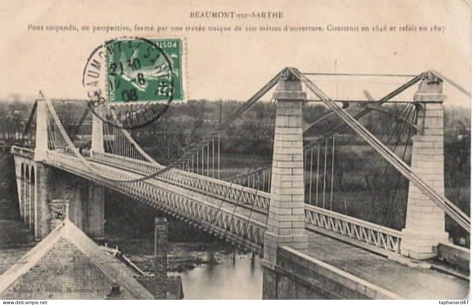 . 72 . BEAUMONT-sur-SARTHE . Pont Suspendu ................................... - Beaumont Sur Sarthe