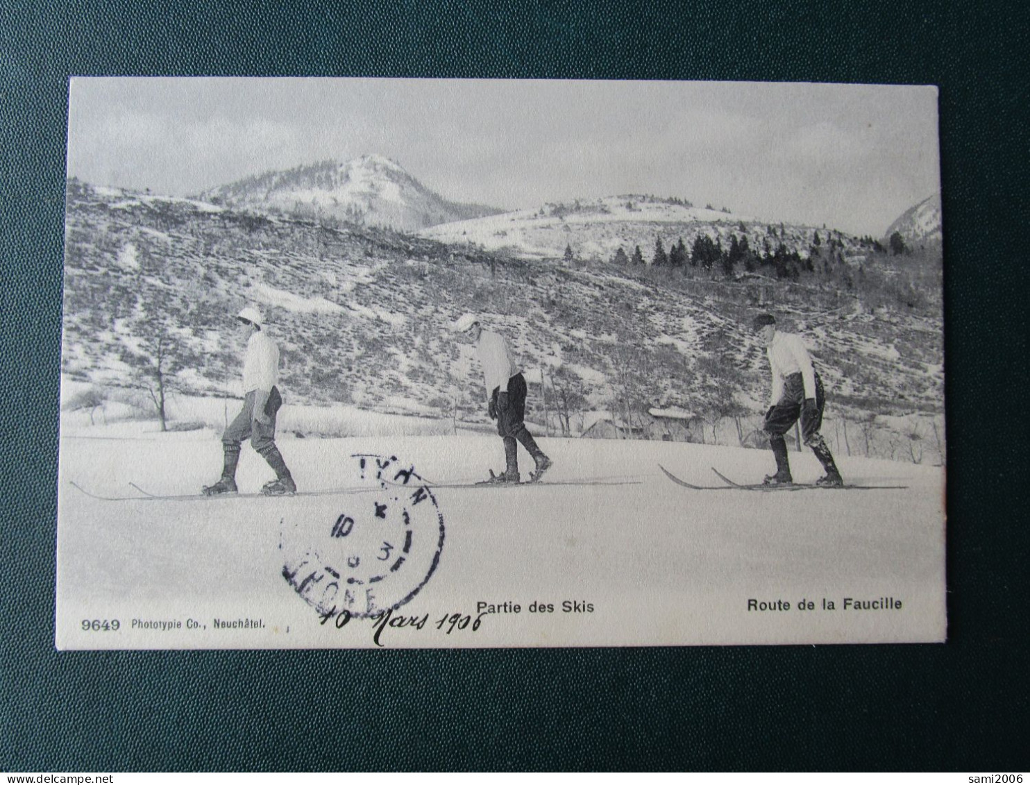 01 ROUTE DE LA FAUCILLE PARTIE DE SKI SKIEURS - Non Classés