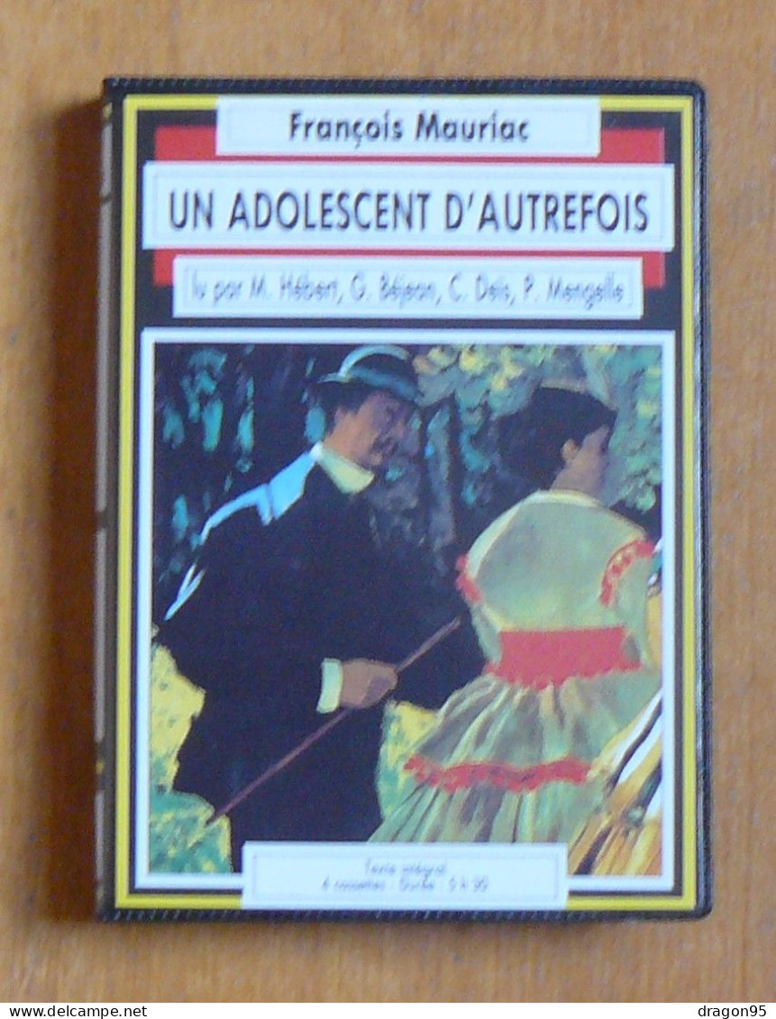 Livre Audio : Un Adolescent D'autrefois - François Mauriac - La Voix De Son Livre - Cassettes