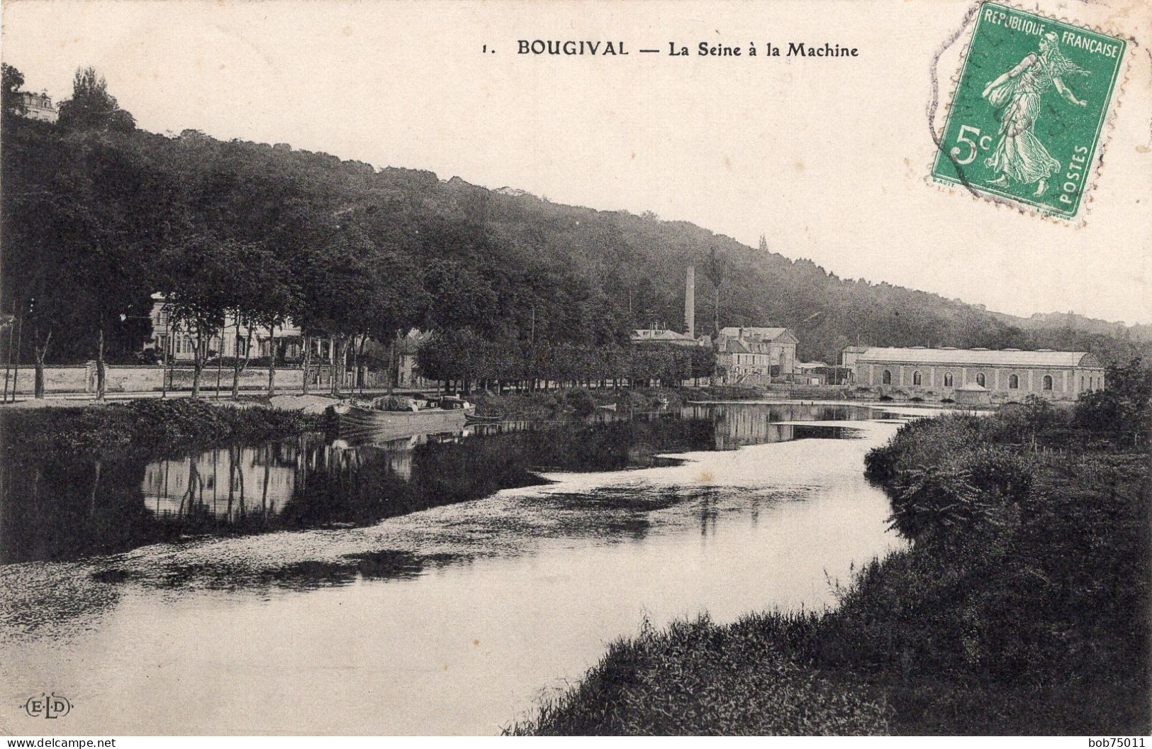 BOUGIVAL , La Seine A La Machine - Bougival