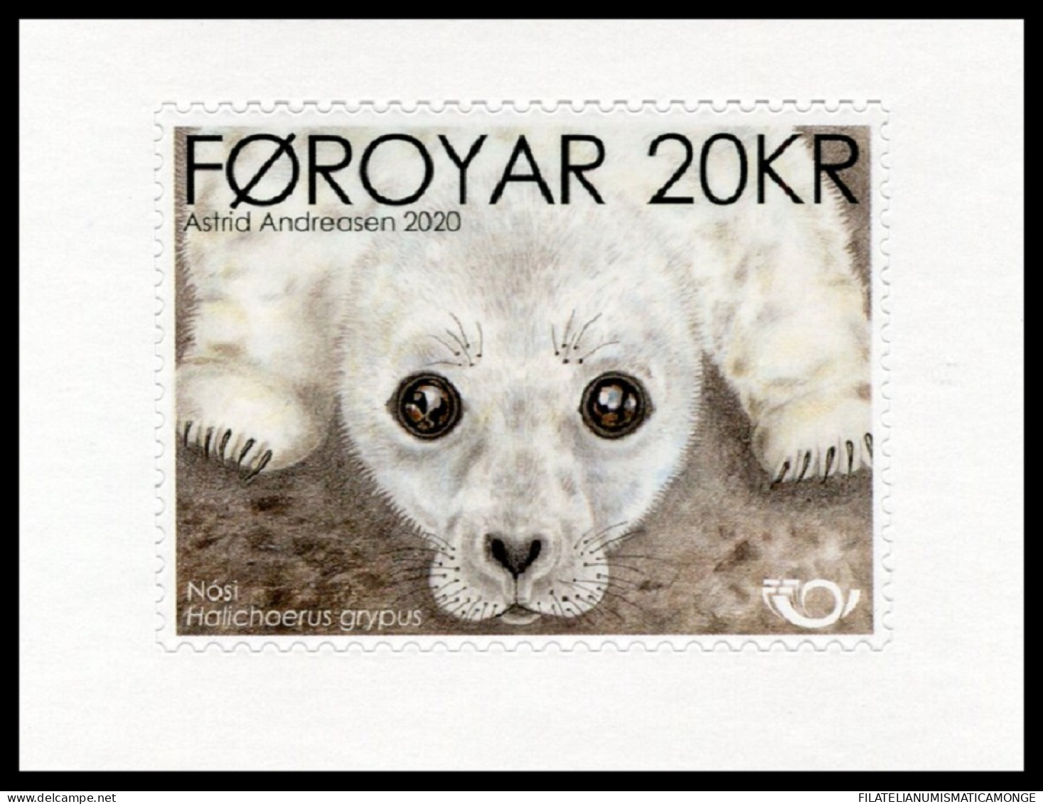 Feroe 2020 Correo 973 **/MNH Fauna : Cria De Foca - Adh De Crn  - Féroé (Iles)