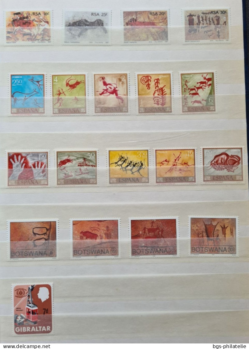 Collection De Timbres Sur Le Thème Des Minéraux. - Collezioni (senza Album)