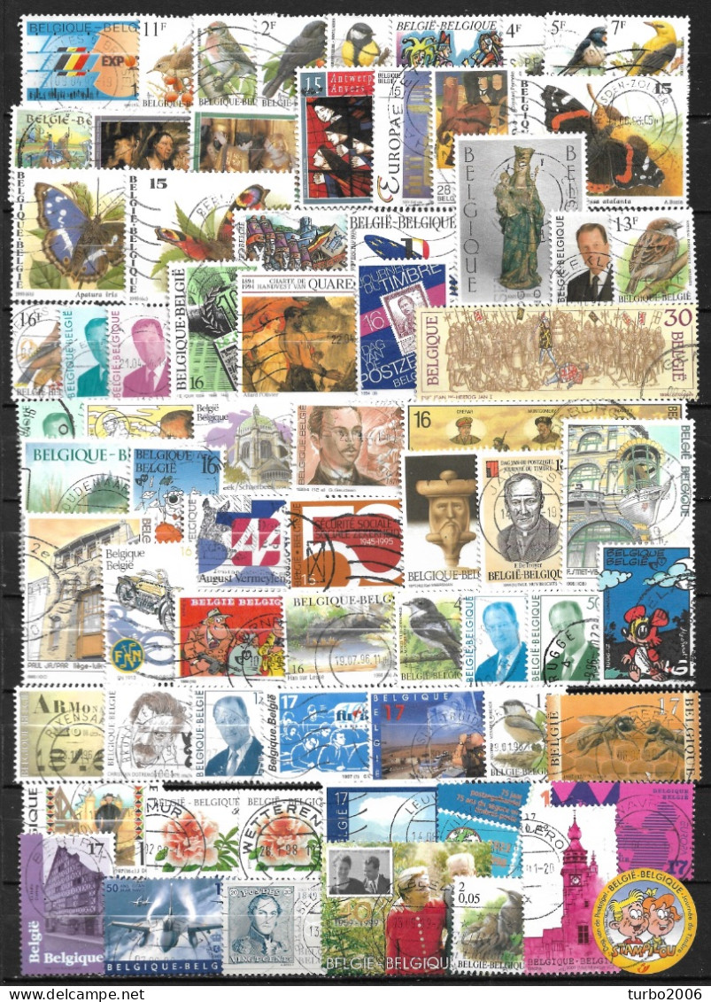 BELGIUM 1992-2001 Interesting Used Lot Between Mi. 2500-3073  As Shown On Scan - Used Stamps