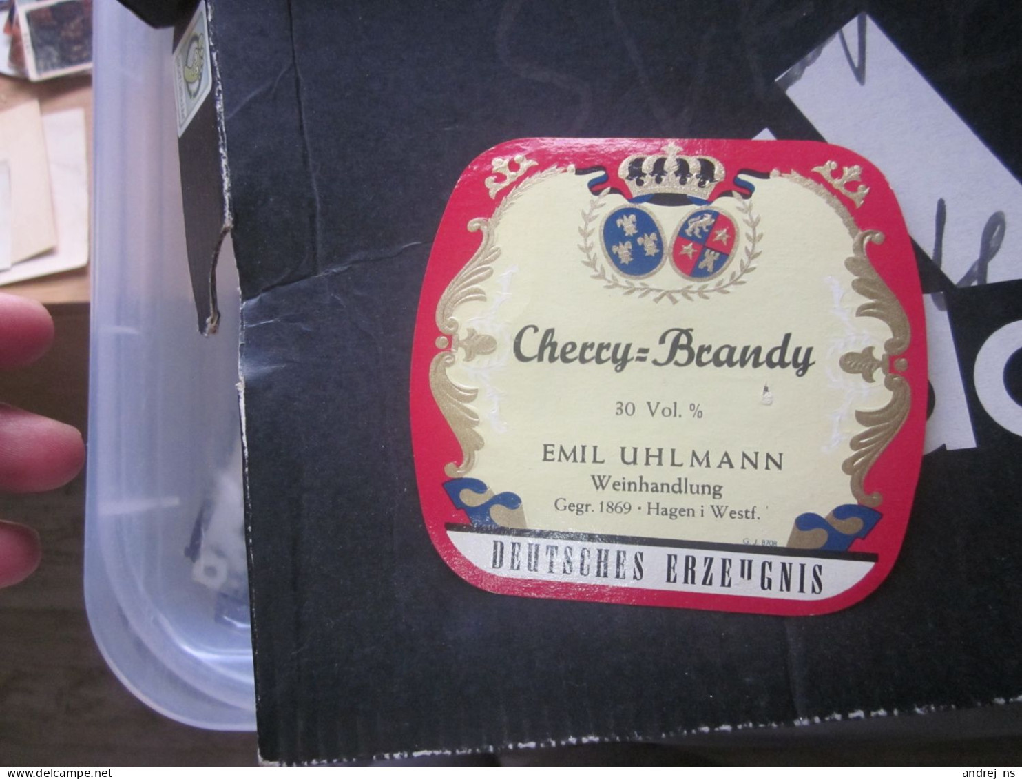 Cherry Brandy Emil Uhlmann Weinhandlung Feutsches Erzugnis - Other & Unclassified